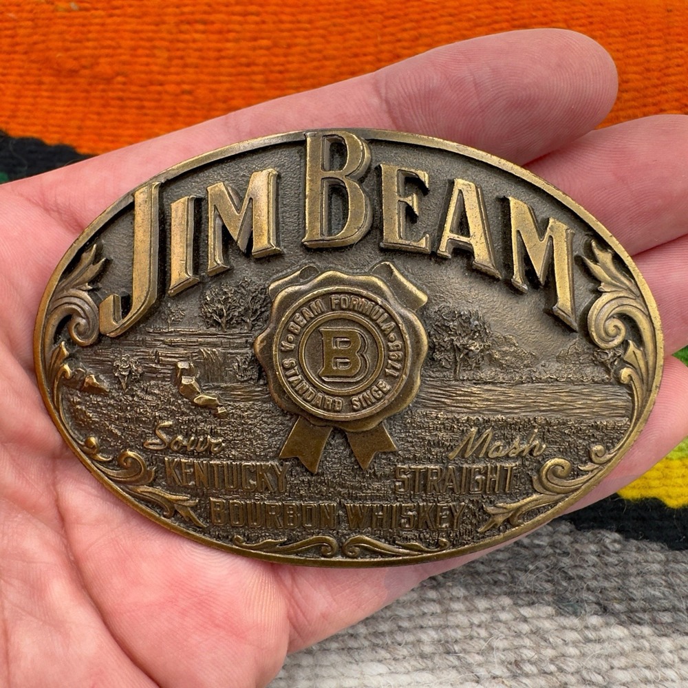 Jim Beam Collector's Series Limited Edition 1996 Belt Buckle 960488 USA Bourbon